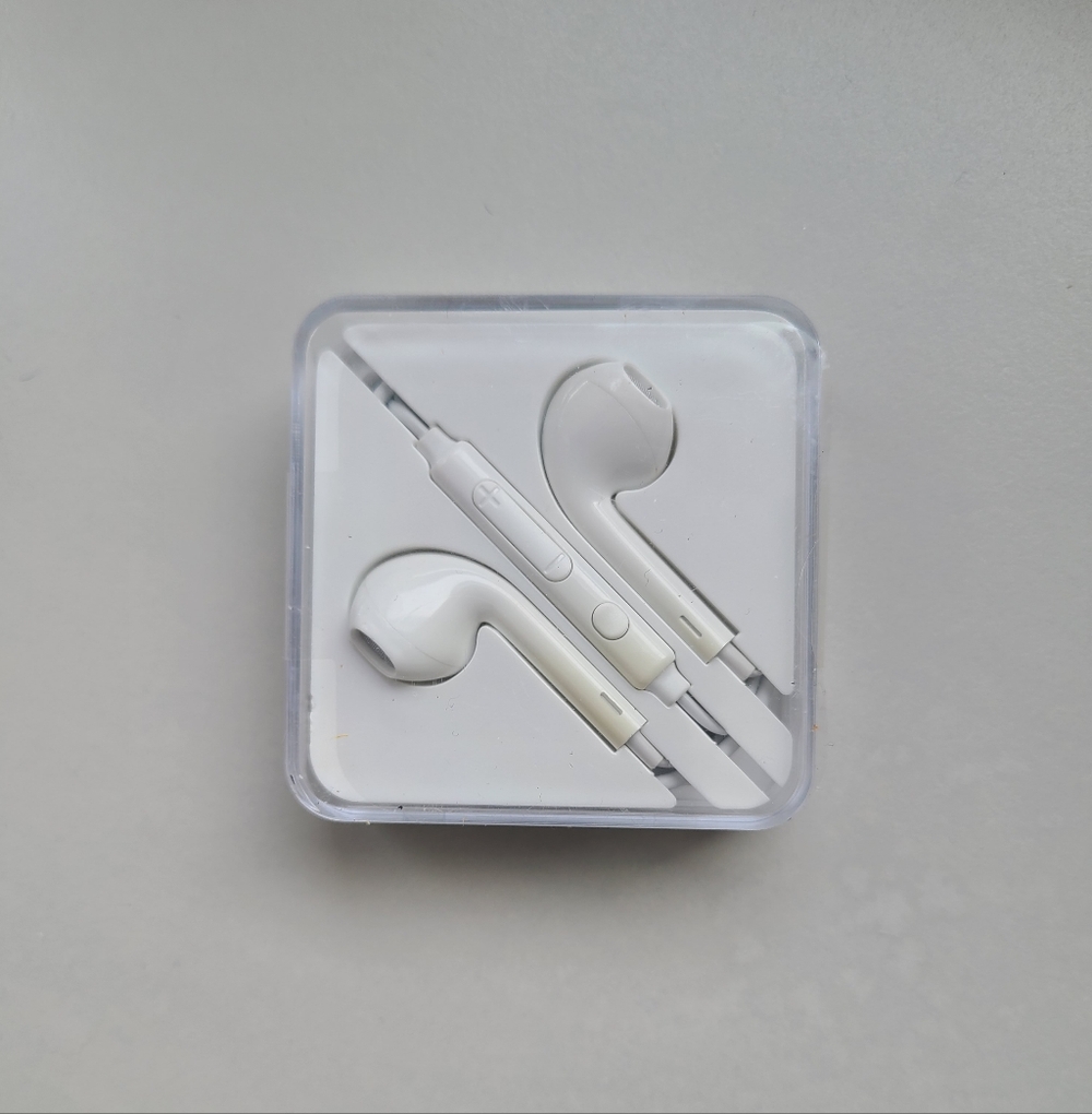 White Wired Earphones